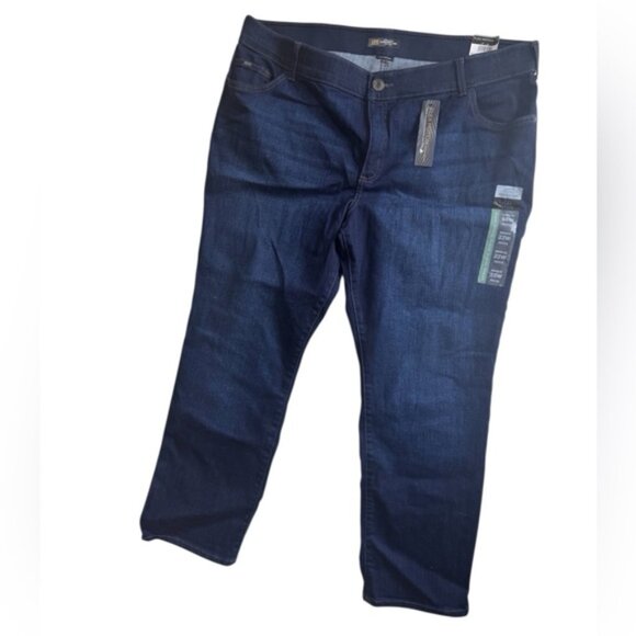 Lee NEW Straight Leg Mid Rise Regular Fit Flex Motion Stretch Jeans Pant 22W P - Picture 2 of 16